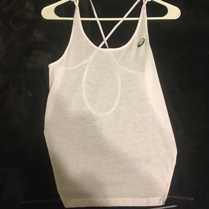 Cute ASICS workout tank with mesh back